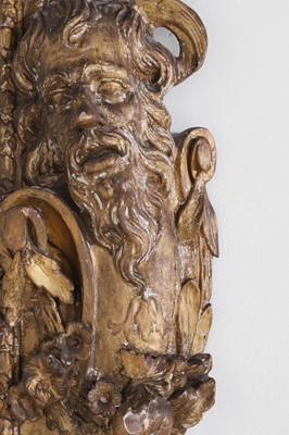 Lot 121 - A pair of George II giltwood pier mirrors attributed to Matthias Lock