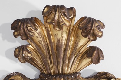 Lot 121 - A pair of George II giltwood pier mirrors attributed to Matthias Lock