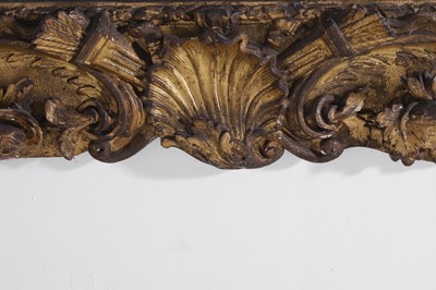 Lot 121 - A pair of George II giltwood pier mirrors attributed to Matthias Lock