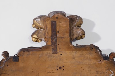 Lot 121 - A pair of George II giltwood pier mirrors attributed to Matthias Lock