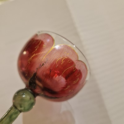 Lot 54 - A group of five Jugendstil liqueur glasses