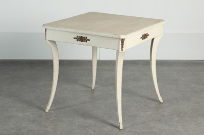 Lot 65 - A painted games table