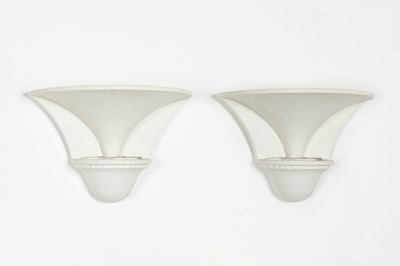 Lot 27 - A pair of Arius plaster wall lights