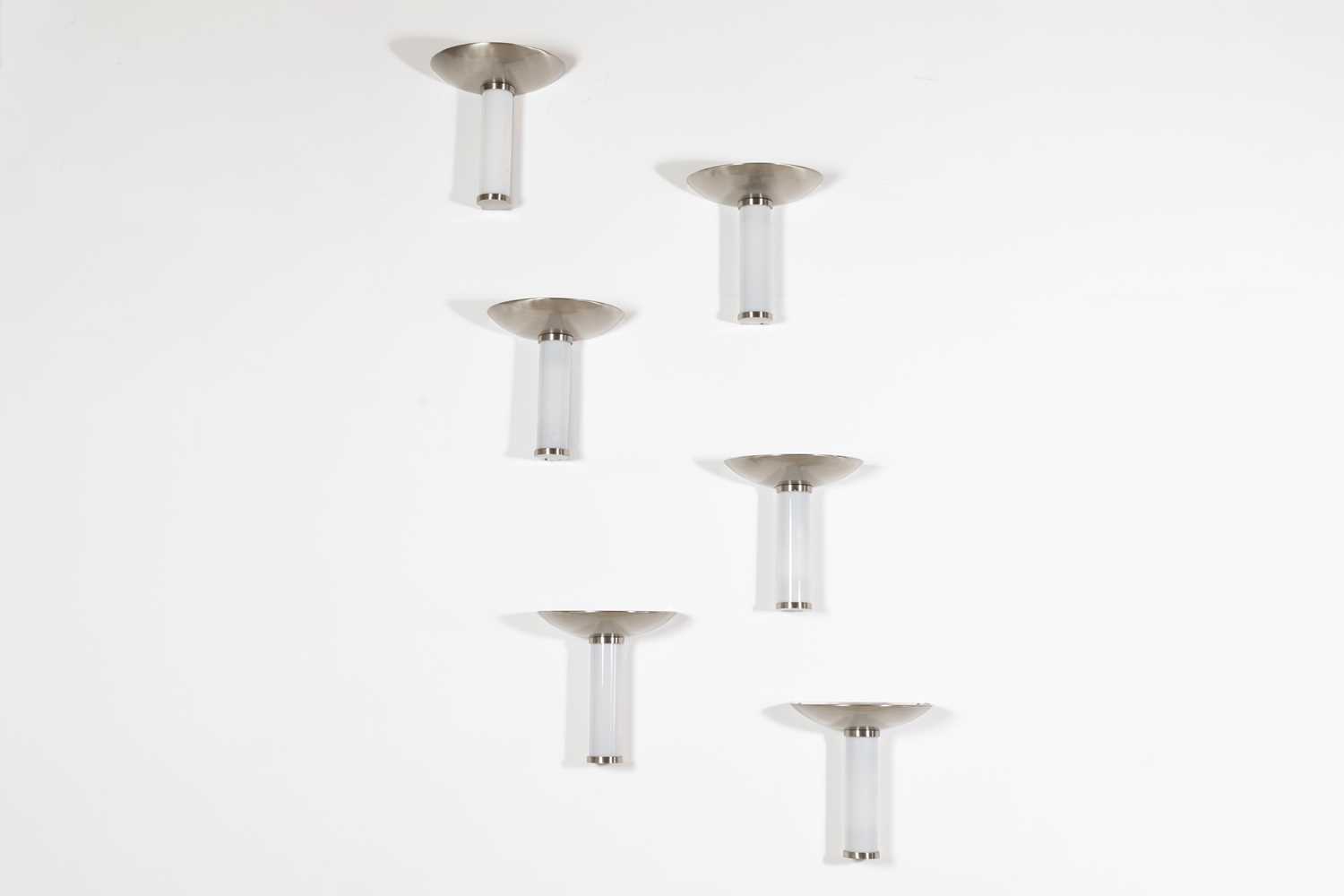 Lot 160 - A set of six Art Deco-style wall lights