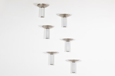 Lot 160 - A set of six Art Deco-style wall lights