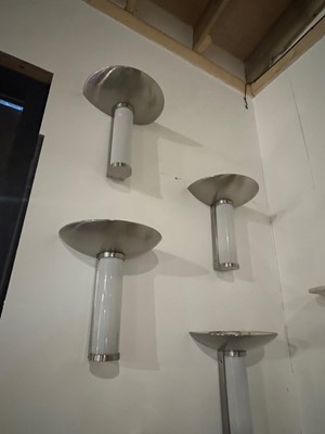 Lot 160 - A set of six Art Deco-style wall lights