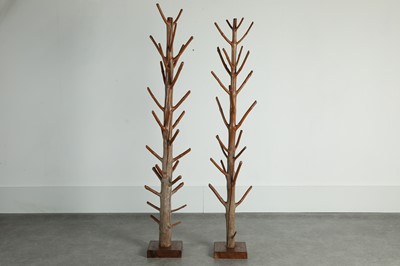 Lot Two polished wood stands