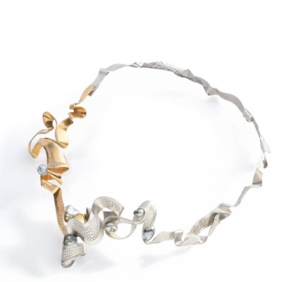 Lot 264 - Ken Bolan and Marinette Domon: a diamond and Tahitian pearl 'Baroque' necklace