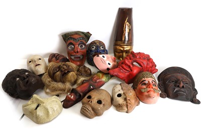 Lot 145 - A collection of masks