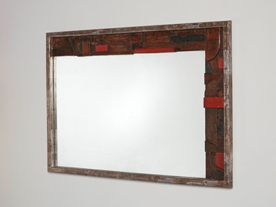 Lot 352 - A brutalist wall mirror