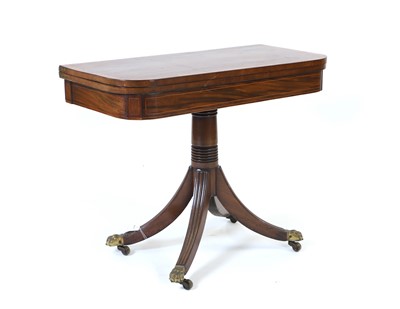 Lot 589 - A Regency mahogany card table