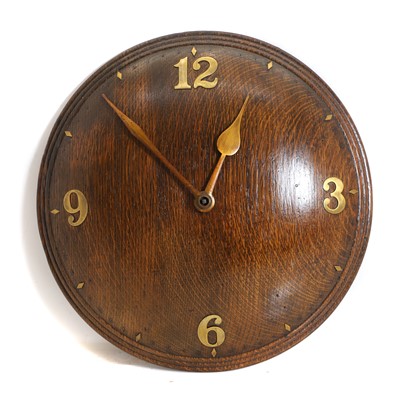 Lot 276 - A Zenith oak wall clock