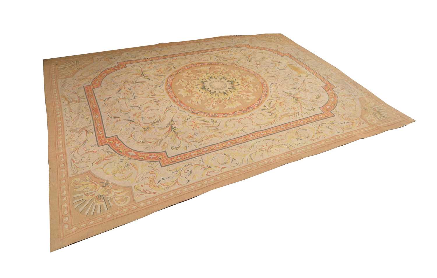 Lot 447 - An Abusson style flatweave carpet
