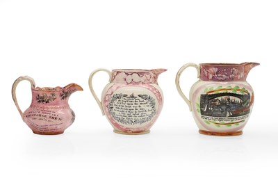 Lot 188 - A group of lusterware ewers