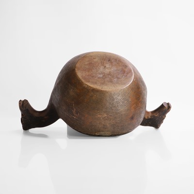 Lot 277 - A Norwegian kjenge or ale bowl