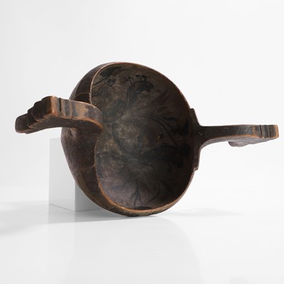 Lot 277 - A Norwegian kjenge or ale bowl