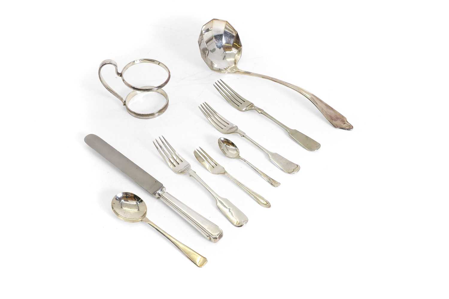 Lot 5 - A collection of silver and silver plated items