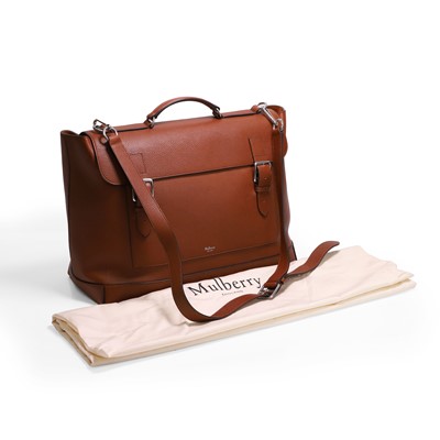 Lot 1472 - Mulberry Chiltern oak grain leather travel bag