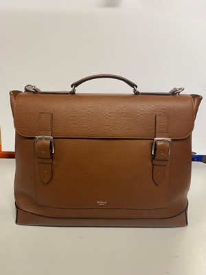 Lot 1472 - Mulberry Chiltern oak grain leather travel bag