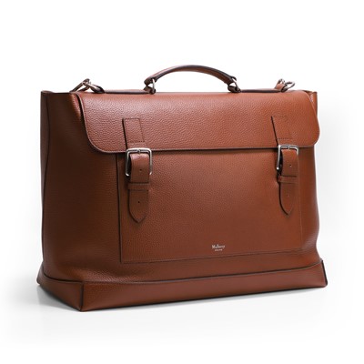 Lot 1472 - Mulberry Chiltern oak grain leather travel bag