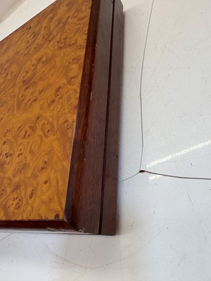 Lot 356 - An inlaid wooden backgammon set