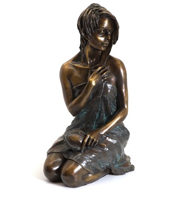 Lot 223 - A Spanish bronze figure