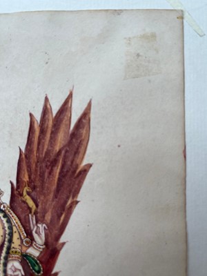 Lot 210 - A collection of eighteen Indian Company School painted deities