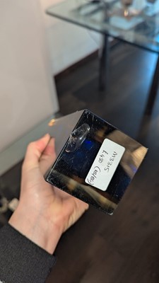 Lot 275 - Three Murano Sommerso cobalt and yellow glass vases