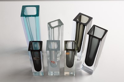 Lot 280 - Seven Murano glass vases