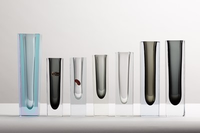 Lot 280 - Seven Murano glass vases