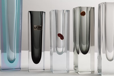 Lot 280 - Seven Murano glass vases