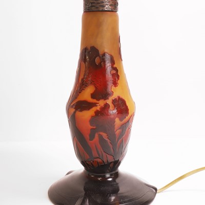 Lot 66 - A cameo glass lamp