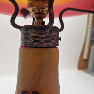 Lot 66 - A cameo glass lamp