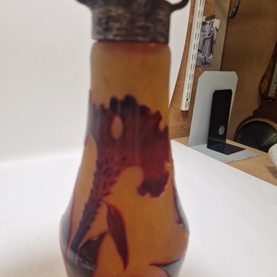 Lot 66 - A cameo glass lamp