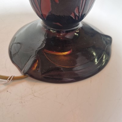 Lot 66 - A cameo glass lamp