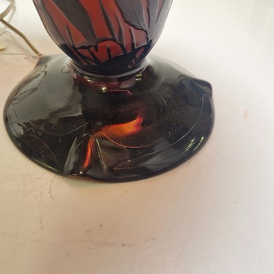 Lot 66 - A cameo glass lamp