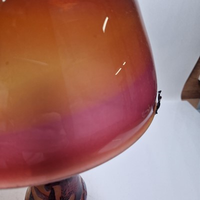 Lot 66 - A cameo glass lamp