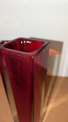Lot 273 - Six Murano Sommerso glass vases