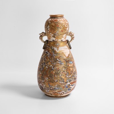 Lot 241 - A Japanese Satsuma ware vase