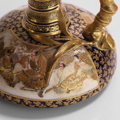 Lot 244 - A Japanese Satsuma ware ewer