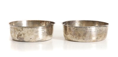Lot 87 - Two silver French liners