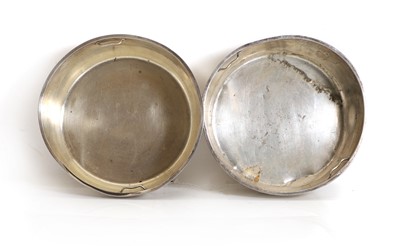 Lot 87 - Two silver French liners