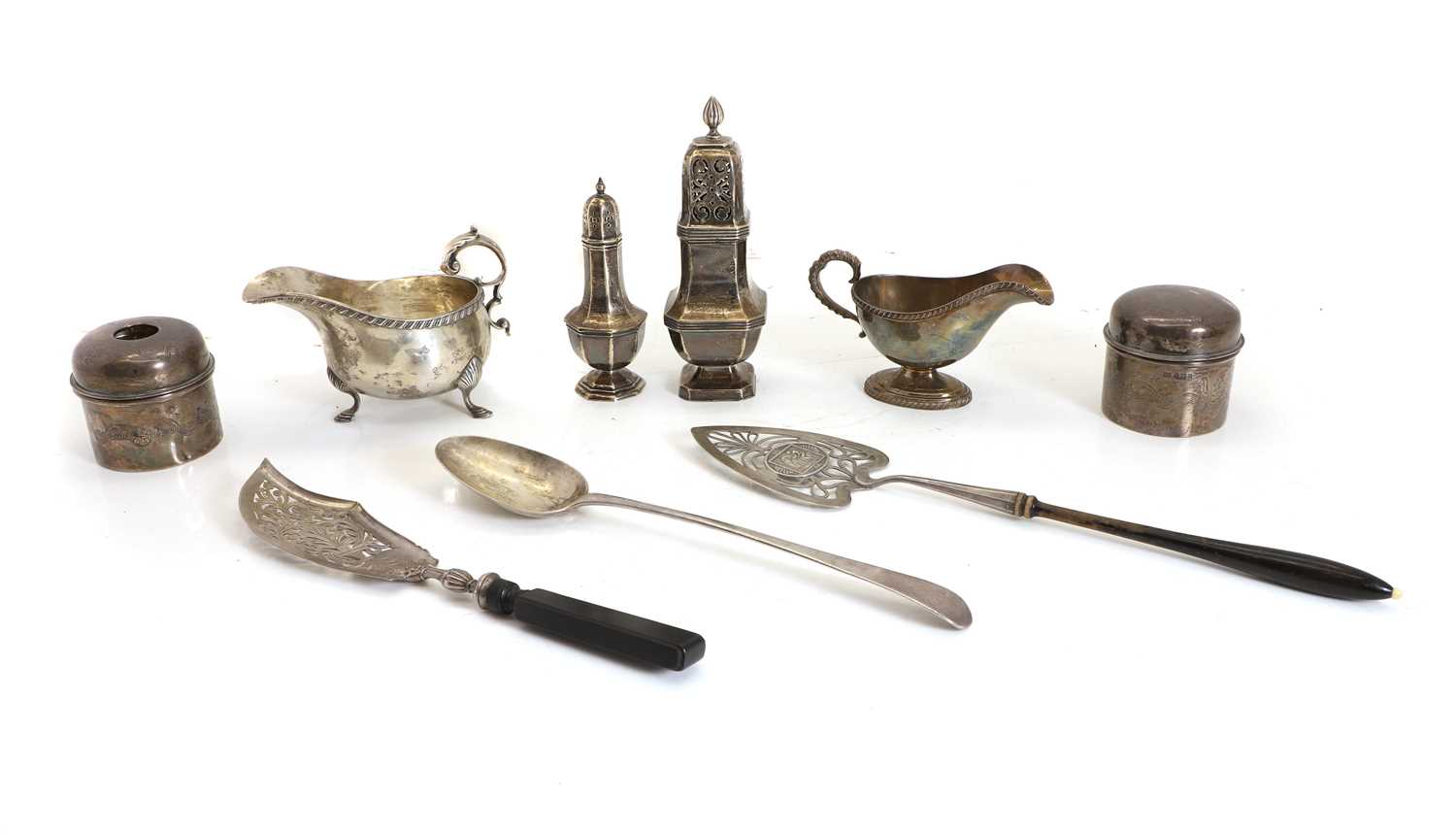 Lot 11 - A collection of silver items