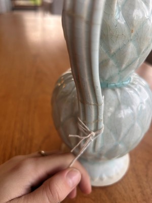 Lot 57 - A Chinese Qingbai ware ewer and cover