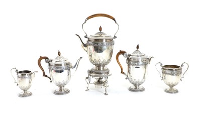 Lot 68 - A silver tea silver service