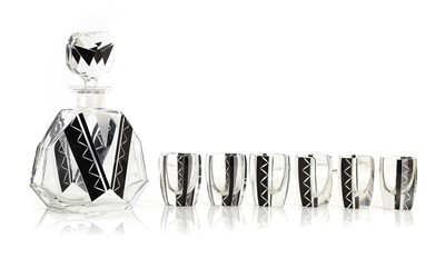 Lot 189 - A glass liqueur set