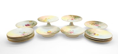 Lot 177 - A Royal Worcester dessert service