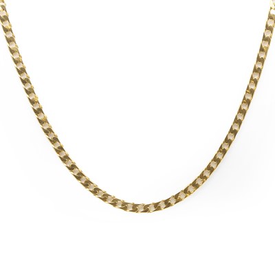 Lot 490 - A 9ct gold curb link chain, by Unoaerre