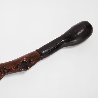 Lot 46 - A carved folk art walking stick