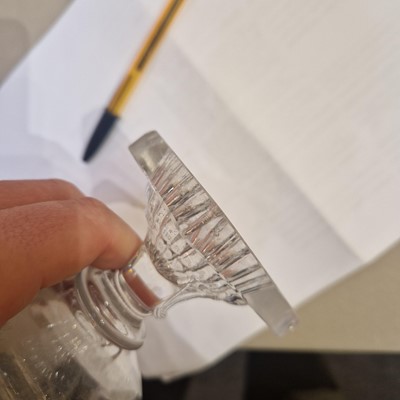 Lot 24 - A near pair of glass rummers